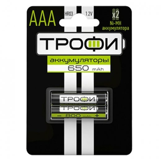 Трофи HR03-2BL 650 mAh (20/240/17280) Купить Трофи HR03-2BL 650 mAh (20/240/17280) в