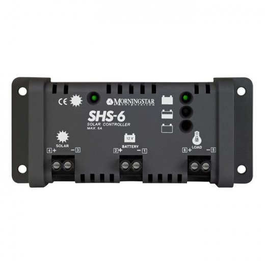 Контроллер заряда Morningstar SHS-6 (12В 6 А) Купить Контроллер заряда Morningstar SHS-6 (12В 6 А) в