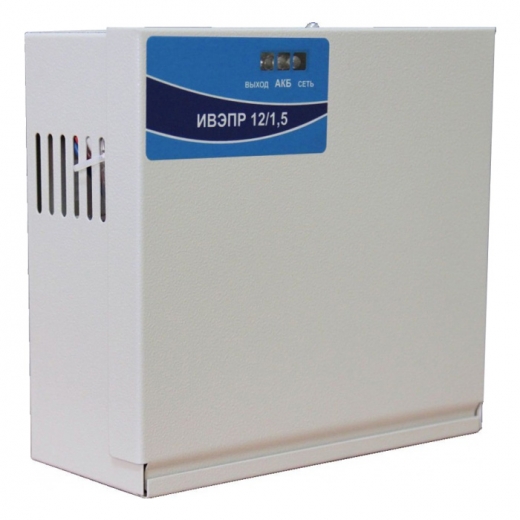 Рубеж ИВЭПР 12/1.5 исп. 1x 7+ АКБ 12/7 Купить Рубеж ИВЭПР 12/1.5 исп. 1x 7+ АКБ 12/7 в