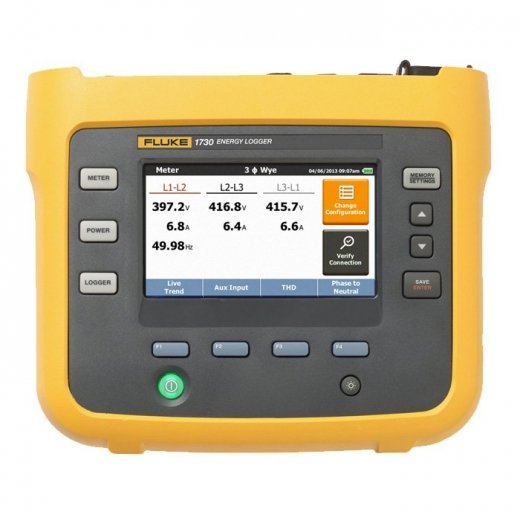 Трехфазный регистратор электроэнергии Fluke 1730 Купить Трехфазный регистратор электроэнергии Fluke 1730 в