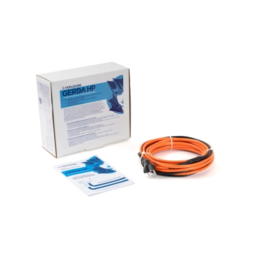 Купить КОМПЛЕКТ НАГРЕВАТЕЛЬНОГО САМОРЕГУЛИРУЮЩЕГОСЯ КАБЕЛЯ TEPLOCOM GERDA HP-10,0 в 