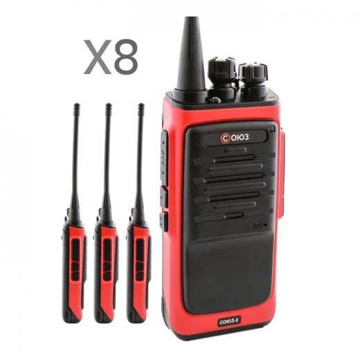 Комплект раций СОЮЗ-2х8 красный Купить Комплект раций СОЮЗ-2х8 красный в