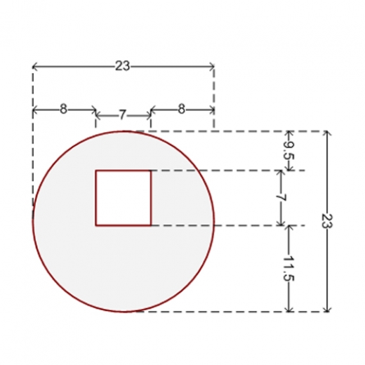 Наклейка для датчика систем защиты на стеллажах 23 мм (круглая) Купить Наклейка для датчика систем защиты на стеллажах 23 мм (круглая) в