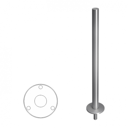 Praktika Стойка ограждения базовая съемная Купить Praktika Стойка ограждения базовая съемная в