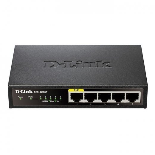 Коммутатор D-link DES-1005P Купить Коммутатор D-link DES-1005P в