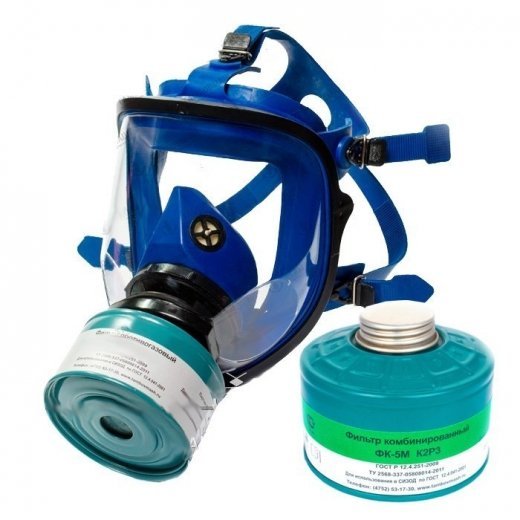 Противогаз ППФ-5М с фильтром ФК-5М марки K2P3 маска МАГ Купить Противогаз ППФ-5М с фильтром ФК-5М марки K2P3 маска МАГ в