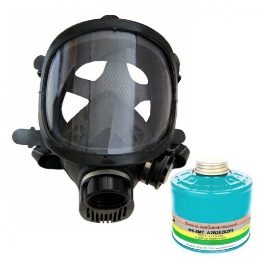 Противогаз ППФ-5М с фильтром ФК-5МТ марки A2B2E2K2P3 маска ПМ-88 Купить Противогаз ППФ-5М с фильтром ФК-5МТ марки A2B2E2K2P3 маска ПМ-88 в