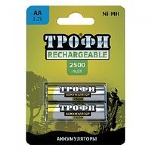 Трофи HR6-2BL 2500 mAh (20/240/11520) Купить Трофи HR6-2BL 2500 mAh (20/240/11520) в