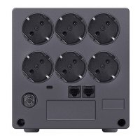 Источник бесперебойного питания 3Cott 1500VA-6SE 900W AVR RJ-45 6*Shuko