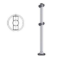 Купить Praktika Стойка ограждения двухсторонняя (l-образная) в Москве с доставкой по всей России