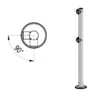 Купить Praktika Стойка ограждения двухсторонняя (L-образная) в Москве с доставкой по всей России