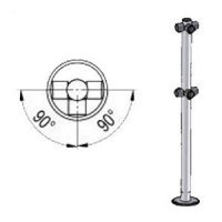 Купить Praktika Стойка ограждения трехсторонняя (T-образная) в Москве с доставкой по всей России