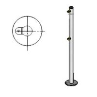 Купить Praktika Стойка ограждения с 2-мя полупетлями в Москве с доставкой по всей России