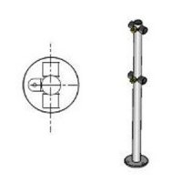 Купить Praktika Стойка ограждения с 2-мя полупетлями Т-образная в Москве с доставкой по всей России