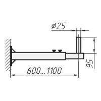 Locus Кронштейн 0,6…1,1 м