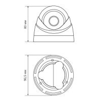 Купольная IP-камера Praxis PP-7141IP 2.8 A/SD
