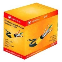 Кабель Optimus UTP-5e 4x2x0.5 Cu (indoor) 305м
