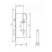 Электронный замок Bonwin BW803SC-K EURO