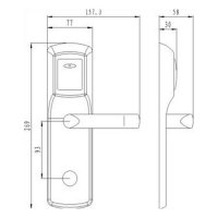 Электронный замок Bonwin BW803SC-C