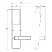 Электронный замок Bonwin BW803BG-S