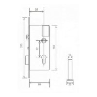Электронный замок Bonwin BW823WF-BG-T6 EURO