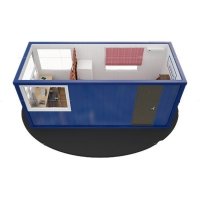 Купить Пост охраны с ночёвкой из сэндвич панелей Краус 6.00х2.45м в Москве с доставкой по всей России