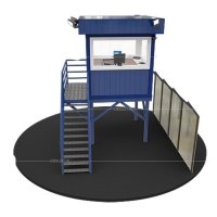 Пост охраны на стойке 2.45х2.45 дозорный сэндвич