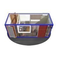 Купить Пост охраны с проходной и ночевкой 5.85х2.45 в Москве с доставкой по всей России