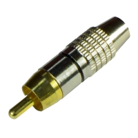 Купить Tantos разьем TS RCA штекер под винт, металл в 