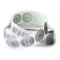 РЧ этикетки LUCATRON, круглая 40 мм, штрих-код