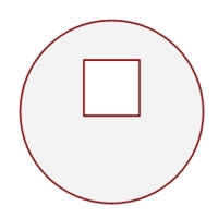 Наклейка для датчика систем защиты на стеллажах 23 мм (круглая)