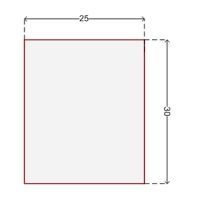 Купить Наклейка для датчика систем защиты на стеллажах 25x30 мм в 