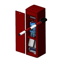 Шлагбаум автоматический скоростной Миг-3 с круглой стрелой 3 метра и системой откидывания