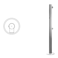 Купить Praktika Стойка ограждения односторонняя (2 муфты, отверстие под фиксатор слева) в Москве с доставкой по всей России