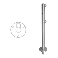 Купить Praktika Стойка ограждения односторонняя съемная с отверстием под фиксатор справа в 