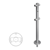 Купить Praktika Стойка ограждения i-образная съемная с отверстием под фиксатор в 