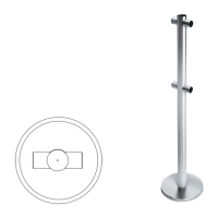 Купить Praktika Стойка ограждения i-образная передвижная в Москве с доставкой по всей России