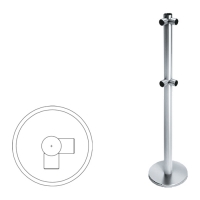 Купить Praktika Стойка ограждения L-образная передвижная в 