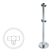 Купить Praktika Стойка ограждения Т-образная передвижная с 2-мя полупетлями в 