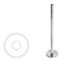 Купить Praktika Стойка ограждения базовая передвижная с отверстием под фиксатор в 