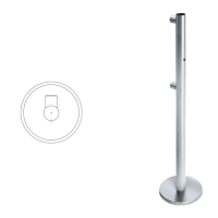 Купить Praktika Стойка ограждения односторонняя передвижная с отверстием под фиксатор, прямо в 