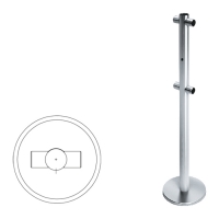 Купить Praktika Стойка ограждения i-образная передвижная с отверстием под фиксатор в 