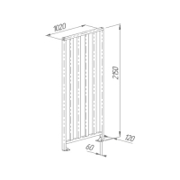 Praktika Ограждение полноростовое 1020