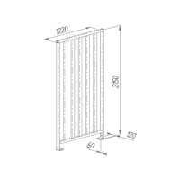 Praktika Ограждение полноростовое 1220 нерж.