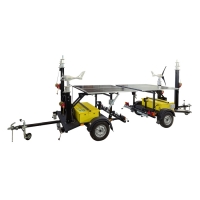 Передвижная автономная Wi-Fi система с питанием от солнечных батарей и ветрогенератора