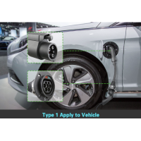 Адаптер Type2/Type1 32А 22 кВт