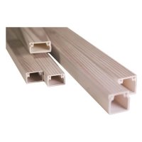 Кабель-канал 12x12, двойной замок, клен канадский (140 м/уп)