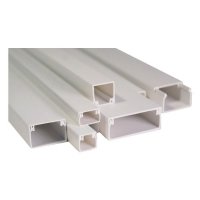 Кабель-канал 16x16, двойной замок, белый (100 м/уп)