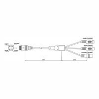 Кабель 4PIN/2RCA DJK-11