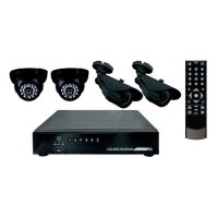 Купить комплект видеонаблюдения СТК-UI04- 2 внутренние камеры 2 наружные камеры (без жесткого диска) в 